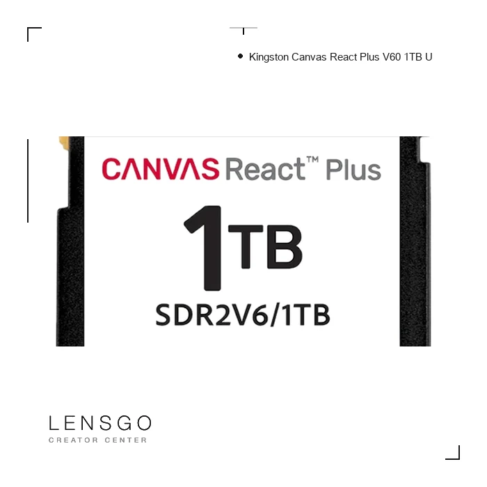 Kingston Canvas React Plus V60 1TB UHS-II 記憶卡（SDR2V6/1TB）